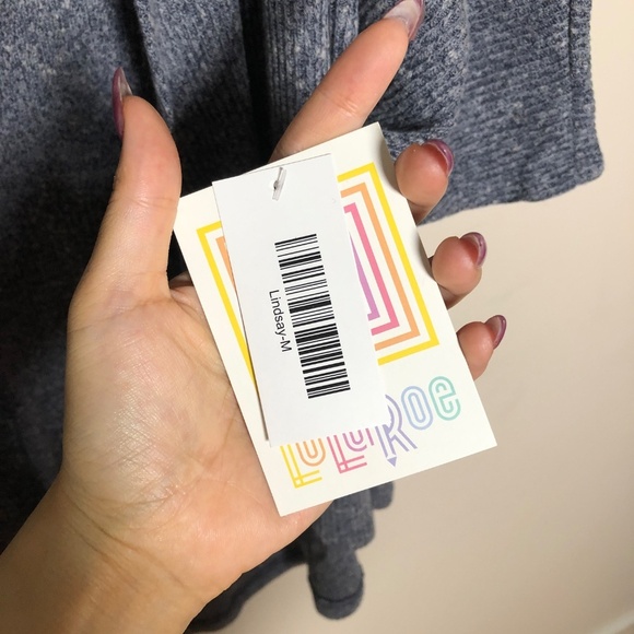 NWT Lularoe Lindsay Blue Cardigan Size M - Picture 5 of 6